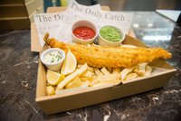 Plaice and chips